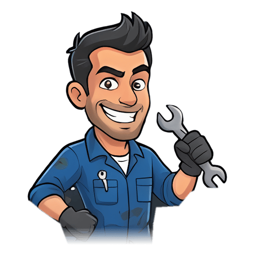 Moti holding a wrench